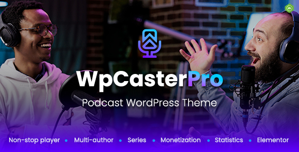 WpCasterPro - Podcast WordPress Theme Logo